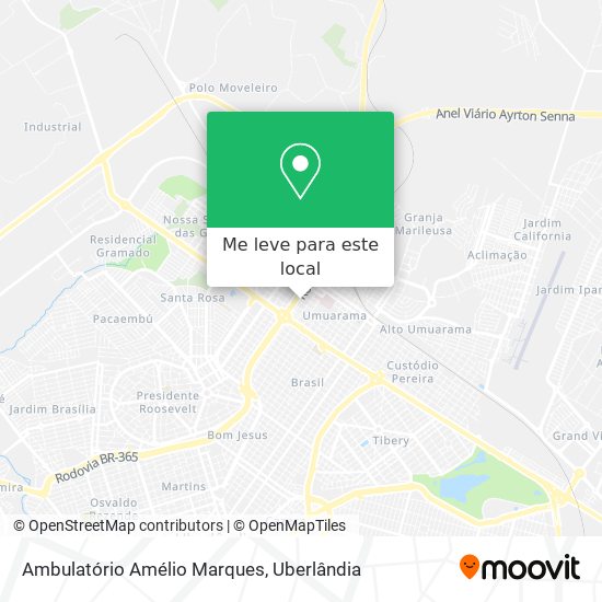 Ambulatório Amélio Marques mapa