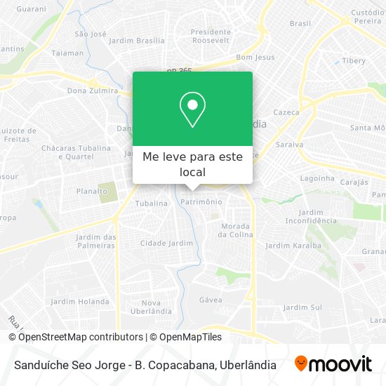 Sanduíche Seo Jorge - B. Copacabana mapa