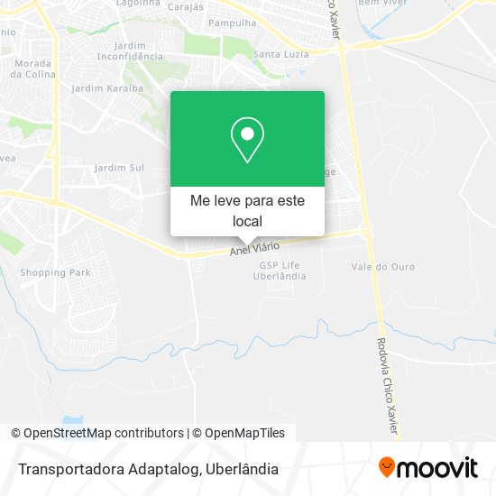 Transportadora Adaptalog mapa
