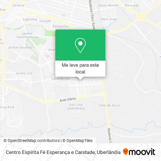 Centro Espírita Fé Esperança e Caridade mapa