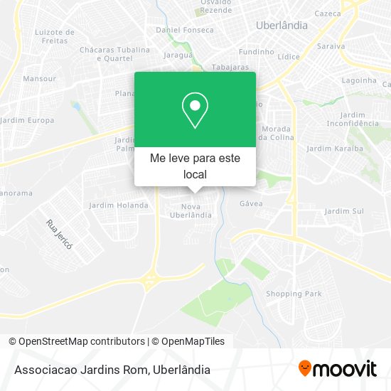 Associacao Jardins Rom mapa