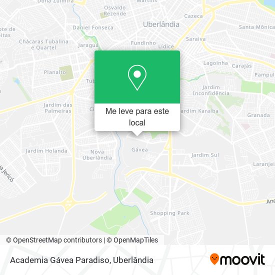Academia Gávea Paradiso mapa