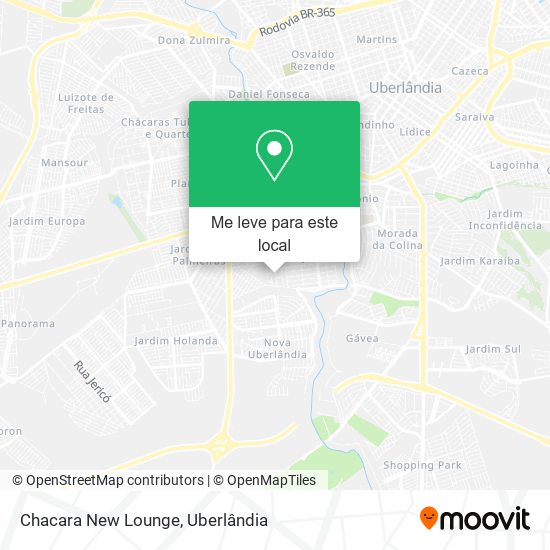 Chacara New Lounge mapa