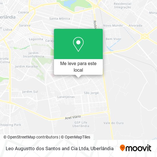 Leo Augustto dos Santos and Cia Ltda mapa