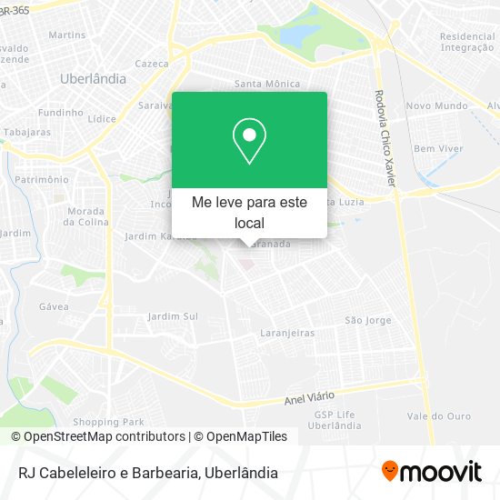 RJ Cabeleleiro e Barbearia mapa