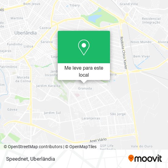 Speednet mapa