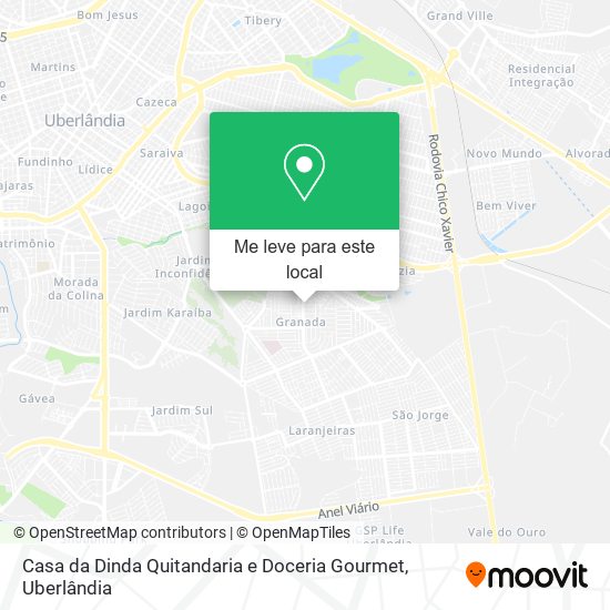 Casa da Dinda Quitandaria e Doceria Gourmet mapa