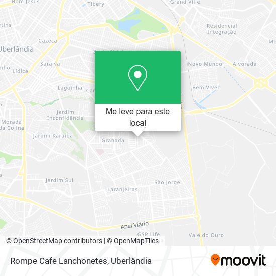 Rompe Cafe Lanchonetes mapa