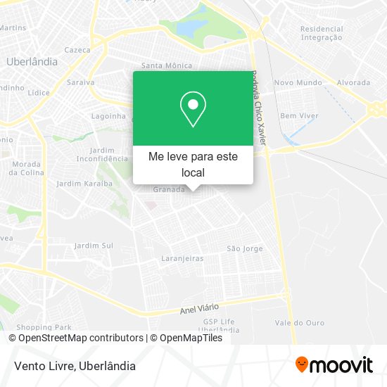 Vento Livre mapa