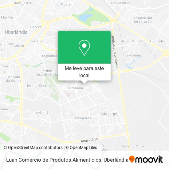 Luan Comercio de Produtos Alimenticios mapa