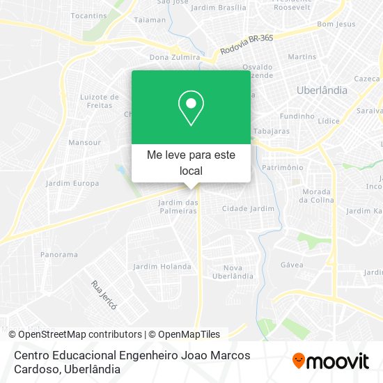 Centro Educacional Engenheiro Joao Marcos Cardoso mapa