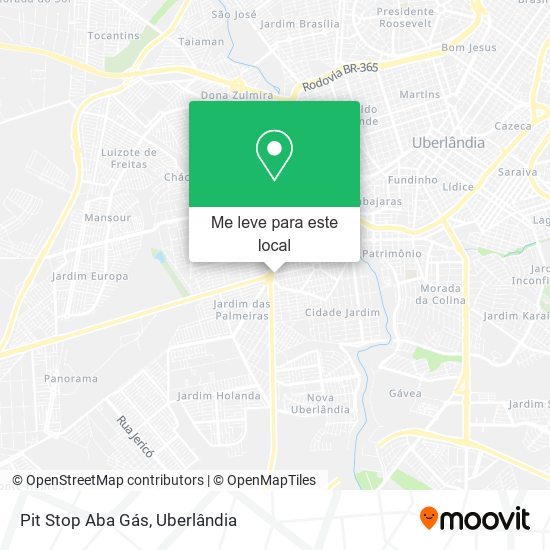Pit Stop Aba Gás mapa