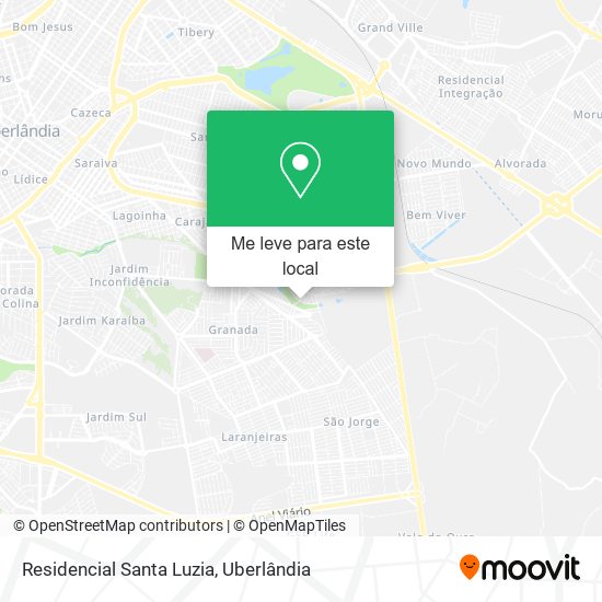 Residencial Santa Luzia mapa