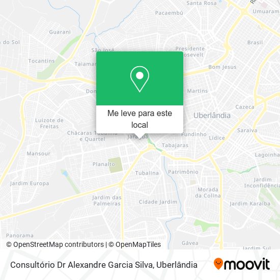 Consultório Dr Alexandre Garcia Silva mapa