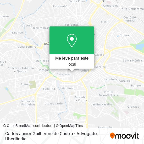 Carlos Junior Guilherme de Castro - Advogado mapa