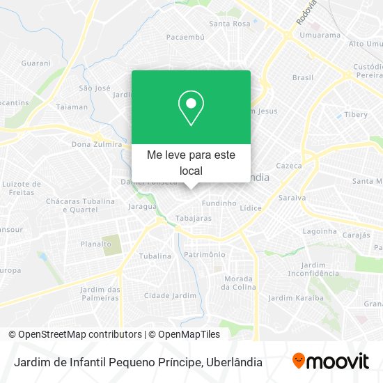 Jardim de Infantil Pequeno Príncipe mapa