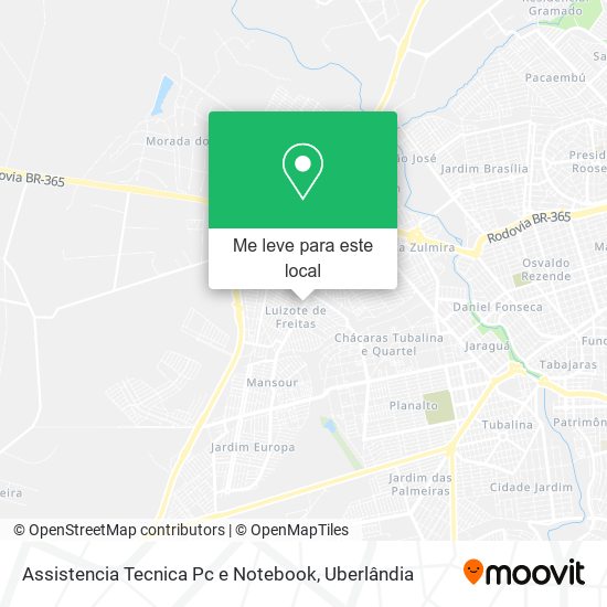 Assistencia Tecnica Pc e Notebook mapa