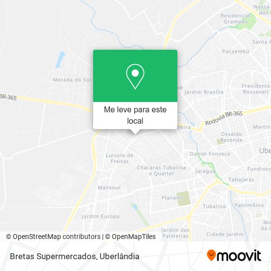 Bretas Supermercados mapa