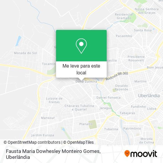 Fausta Maria Dowhesley Monteiro Gomes mapa