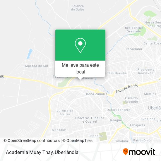 Academia Muay Thay mapa