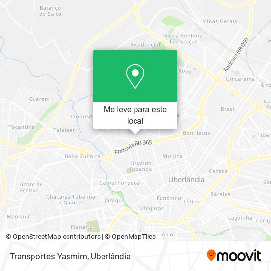 Transportes Yasmim mapa