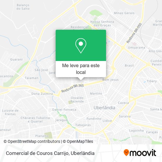 Comercial de Couros Carrijo mapa