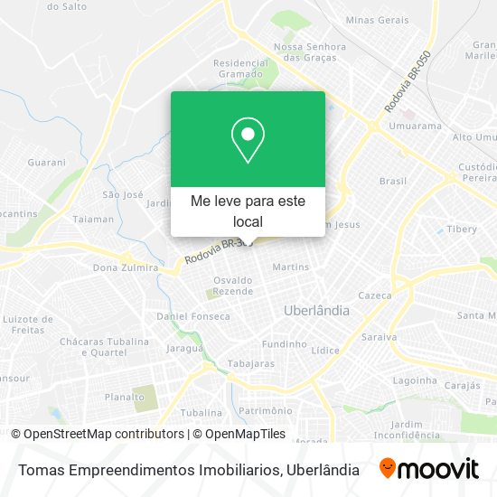 Tomas Empreendimentos Imobiliarios mapa