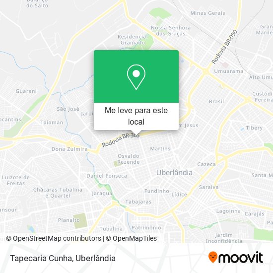 Tapecaria Cunha mapa