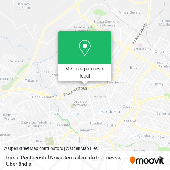 Igreja Pentecostal Nova Jerusalem da Promessa mapa