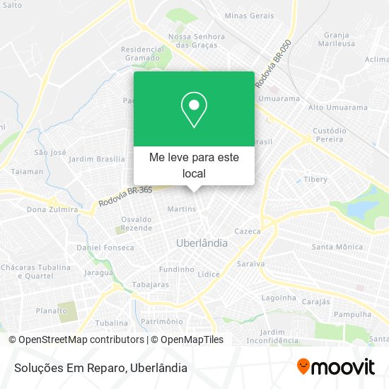 Soluções Em Reparo mapa