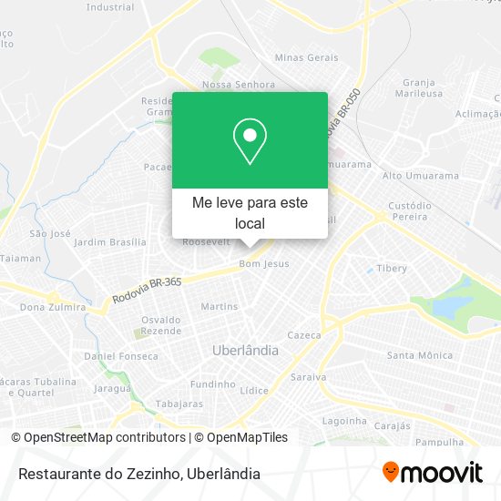 Restaurante do Zezinho mapa