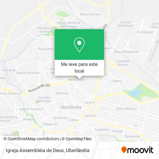Igreja Assembléia de Deus mapa