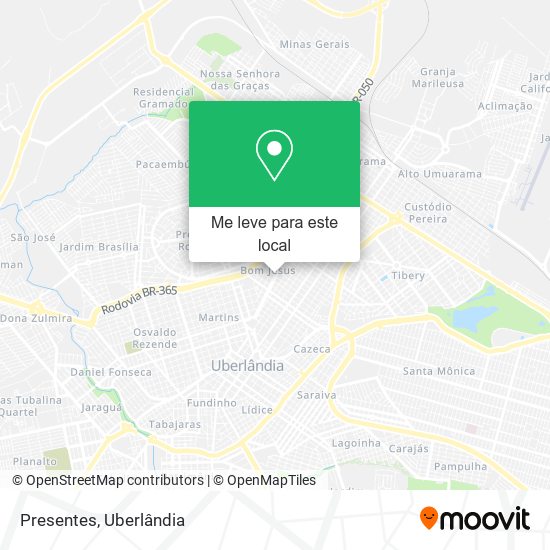 Presentes mapa