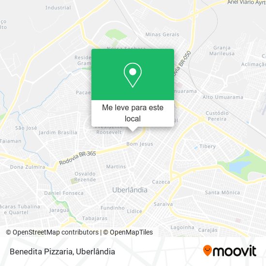 Benedita Pizzaria mapa