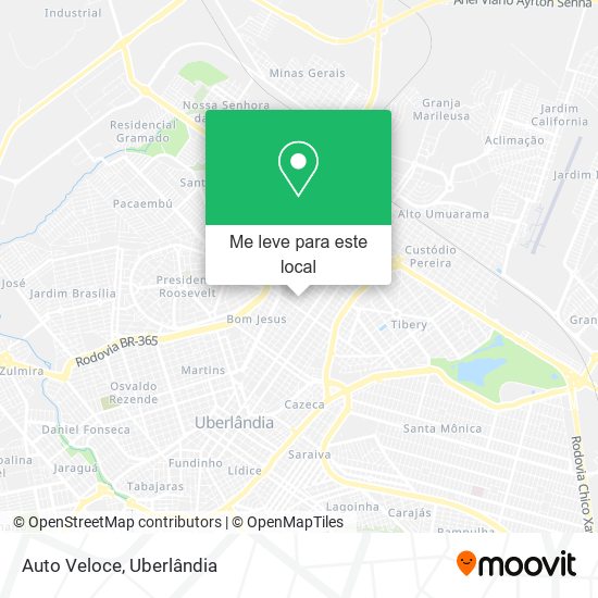 Auto Veloce mapa