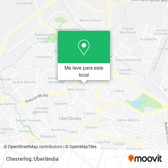 Chesterlog mapa