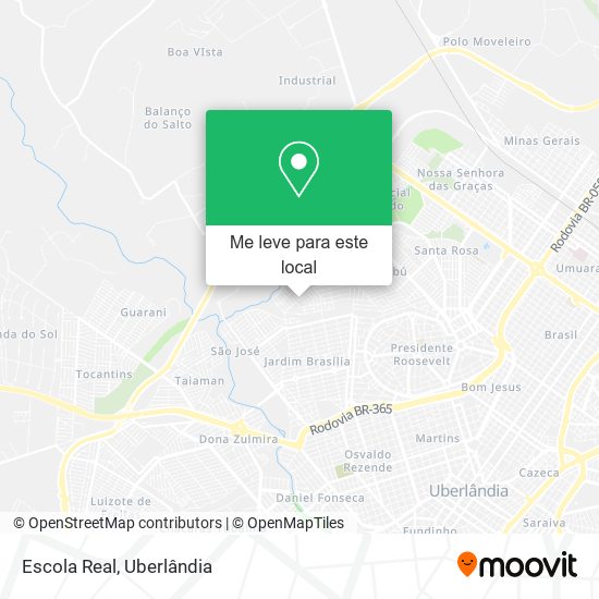 Escola Real mapa