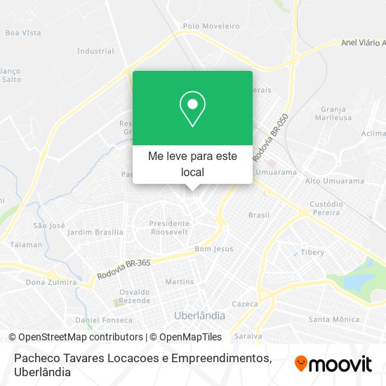 Pacheco Tavares Locacoes e Empreendimentos mapa