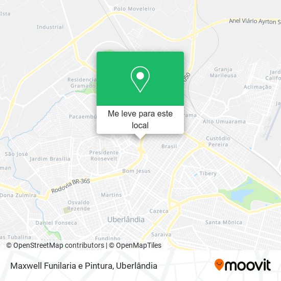 Maxwell Funilaria e Pintura mapa