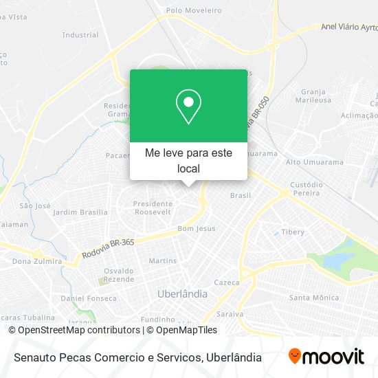 Senauto Pecas Comercio e Servicos mapa