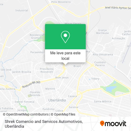 Shrek Comercio and Servicos Automotivos mapa