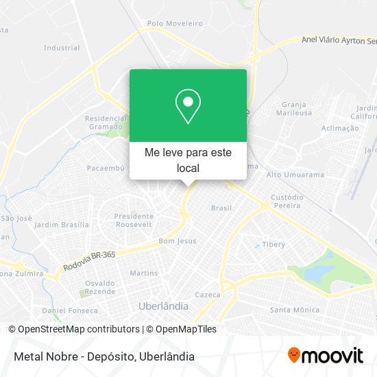 Metal Nobre - Depósito mapa
