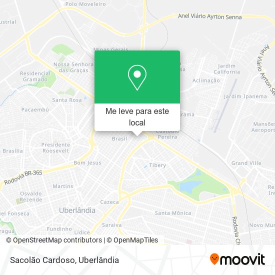Sacolão Cardoso mapa