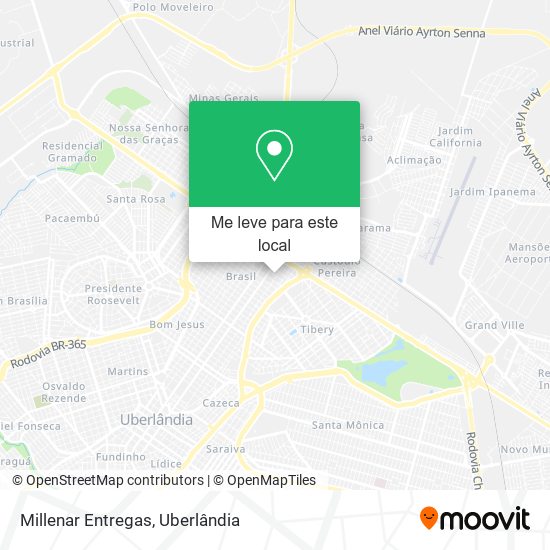 Millenar Entregas mapa