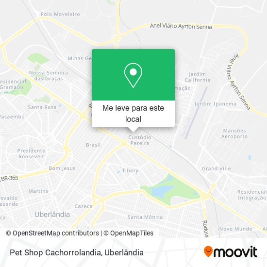 Pet Shop Cachorrolandia mapa