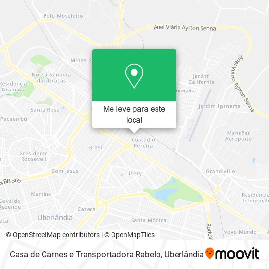 Casa de Carnes e Transportadora Rabelo mapa