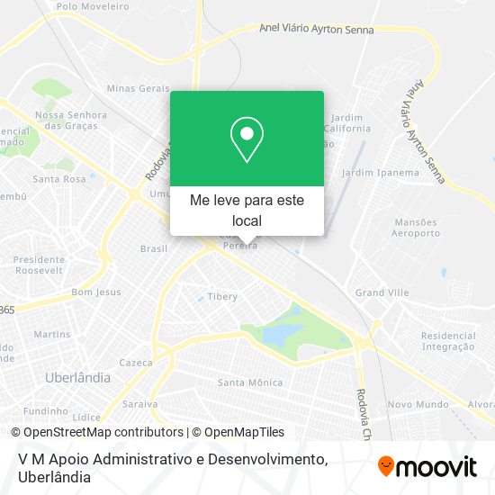 V M Apoio Administrativo e Desenvolvimento mapa