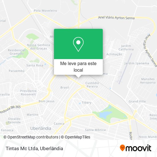 Tintas Mc Ltda mapa