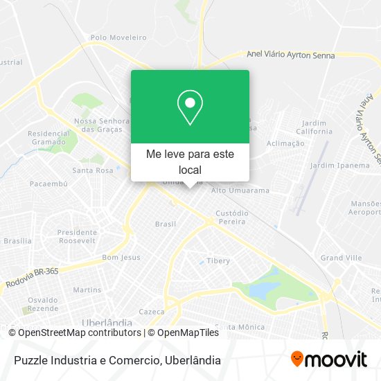 Puzzle Industria e Comercio mapa