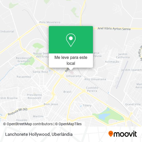 Lanchonete Hollywood mapa